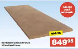 Bauhaus Bordplade laminat bronze tilbud