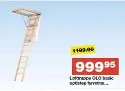 Bauhaus Lofttrappe OLO basic optistep fyrretræ... tilbud