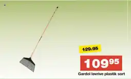 Bauhaus Gardol løvrive plastik sort tilbud