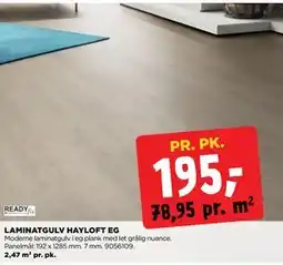 jem & fix LAMINATGULV HAYLOFT EG, DKK 195 tilbud