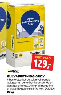 jem & fix GULVAFRETNING GROV, DKK 129 tilbud