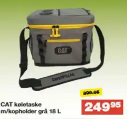 Bauhaus Cat koletaske m/kopholder grå tilbud