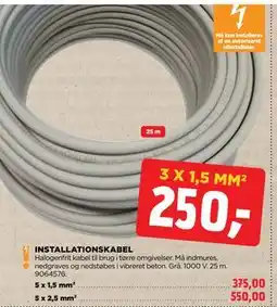 jem & fix INSTALLATIONSKABEL tilbud