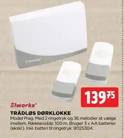 jem & fix TRÅDLØS DØRKLOKKE, DKK 139.75 tilbud