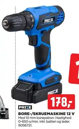 jem & fix BORE-/SKRUEMASKINE 12 V, DKK 178 tilbud