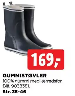 jem & fix GUMMISTØVLER, DKK 169 tilbud