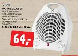 jem & fix VARMEBLÆSER, DKK 64 tilbud
