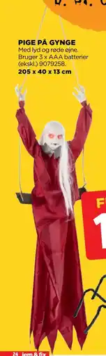 jem & fix PIGE PÅ GYNGE, DKK 149 tilbud