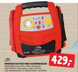 jem & fix ENERGISTATION MED KOMPRESSOR, DKK 429 tilbud