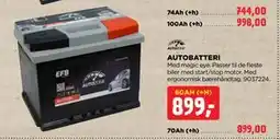 jem & fix AUTOBATTERI, DKK 899 tilbud