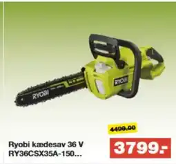 Bauhaus Ryobi kædesav 36 V RY36CSX35A-150... tilbud