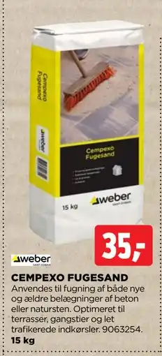 jem & fix CEMPEXO FUGESAND, DKK 35 tilbud