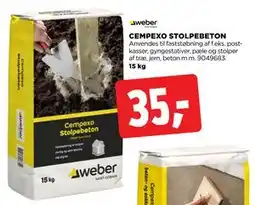 jem & fix CEMPEXO STOLPEBETON, DKK 35 tilbud