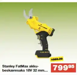 Bauhaus Stanley FatMax akku- beskæresaks 18V 32 mm tilbud