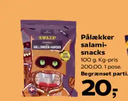 Kvickly Pålækker salami- snacks tilbud