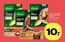 Kvickly Knorr 3-pak sauce, fond du chef eller bouillon tilbud