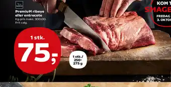 Kvickly Premium ribeye eller entrecote tilbud