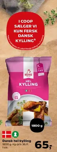 Kvickly Dansk hel kylling tilbud