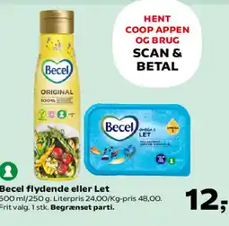 Kvickly Becel flydende eller Let tilbud