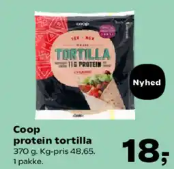Kvickly Coop protein tortilla tilbud