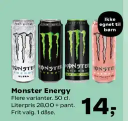 Kvickly Monster Energy tilbud