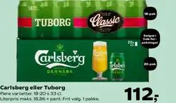 Kvickly Carlsberg eller Tuborg tilbud