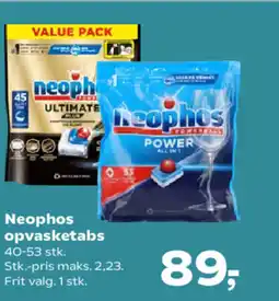 Kvickly Neophos opvasketabs tilbud