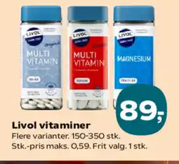 Kvickly Livol vitaminer tilbud