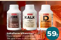 Kvickly Lekaform Vitaminer tilbud