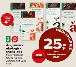 Kvickly Änglamark økologisk chokolade tilbud