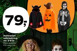 Kvickly Halloween udklædning str. 5-6 år tilbud