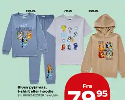Kvickly Bluey pyjamas, t-shirt eller hoodie tilbud
