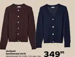 Kvickly Jackpot lambswool strik tilbud