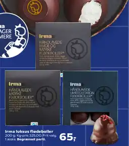 Kvickly Irma luksus flødeboller tilbud