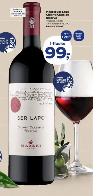 Kvickly Mazzei Ser Lapo Chianti Classico Riserva tilbud