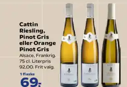 Kvickly Cattin riesling, pinot gris eller orange tilbud