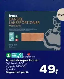 SuperBrugsen Irma lakseportioner tilbud