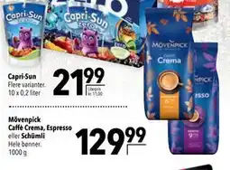 Citti Mövenpick Caffè Crema, Espresso eller Schümli, DKK 129.99 tilbud