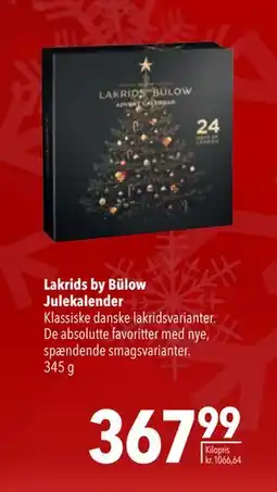 Citti Lakrids by Bülow Julekalender, DKK 367.99 tilbud