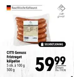 Citti CITTI Genuss Fristrøget kålpølse, DKK 59.99 tilbud