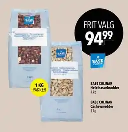 Citti BASE CULINAR Cashewnødder, Hele hasselnødder, DKK 94.99 tilbud