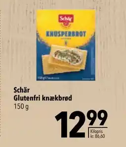 Citti Schär Glutenfri knækbrød, DKK 12.99 tilbud
