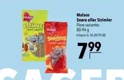 Citti Malaco Snøre eller Strimler, DKK 7.99 tilbud