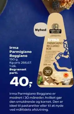 SuperBrugsen Irma Parmigiano Reggiano tilbud