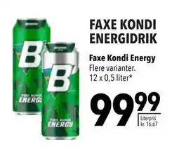 Citti Faxe Kondi Energy, DKK 99.99 tilbud