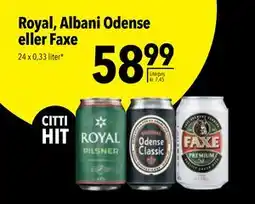 Citti Royal, Albani Odense eller Faxe, DKK 58.99 tilbud