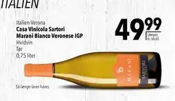 Citti Casa Vinicola Sartori Marani Bianco Veronese IGP, DKK 49.99 tilbud