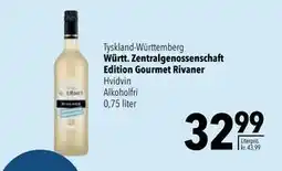 Citti Württ. Zentralgenossenschaft Edition Gourmet Rivaner, DKK 32.99 tilbud