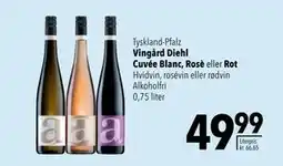 Citti Vingård Diehl Cuvée Blanc, Rosè eller Rot, DKK 49.99 tilbud