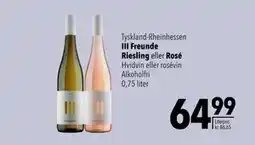 Citti III Freunde Riesling eller Rosé, DKK 64.99 tilbud